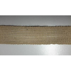 Metri 1 Passamaneria in tessuto maglina beige alta cm. 3