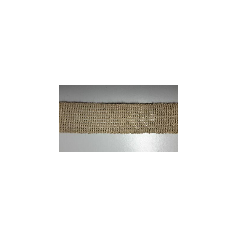 Metri 1 Passamaneria in tessuto maglina beige alta cm. 3