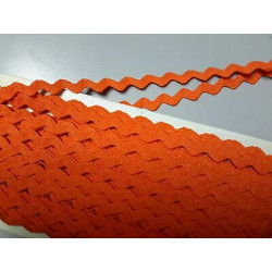 Mt 20 Passamaneria a serpentina colore arancio alta mm 5 