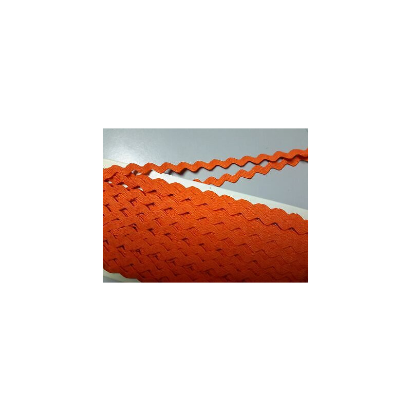 Mt 20 Passamaneria a serpentina colore arancio alta mm 5 