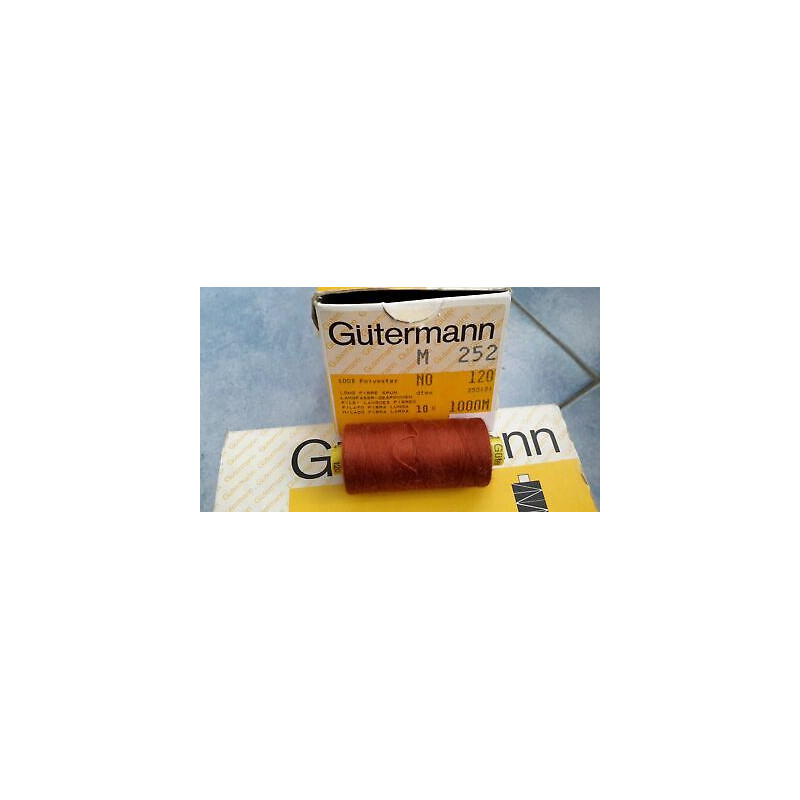 Spoletta filato Gutermann Tilolo No 120 M252 colore marrone 934 Super Offe