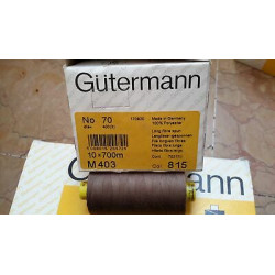 Spoletta filato Gutermann Tilolo No 70 M403 colore marrone 815