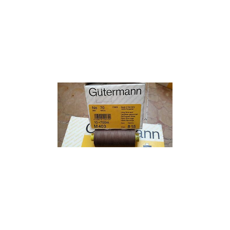 Spoletta filato Gutermann Tilolo No 70 M403 colore marrone 815