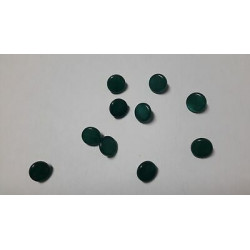 n 13 Bottoni rotondi in plastica colore verde cm 1,1 foro dietro