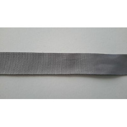 Metri 5 di Passamaneria in tessuto liscio cotone 100% grigio alta cm. 2