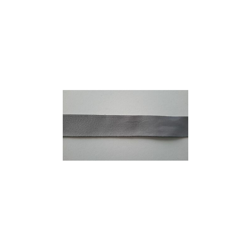 Metri 5 di Passamaneria in tessuto liscio cotone 100% grigio alta cm. 2
