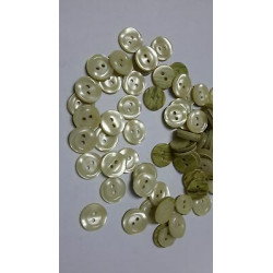 n 60 bottoni rotondi in plastica colore beige cm 1,6 a 2 fori