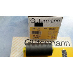 Scatola da 10 Spolette filato Gutermann Tilolo No 70 M403 colore grigio v