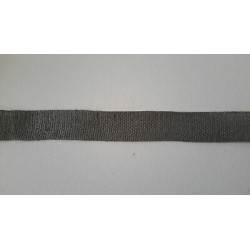 Metri 5 circa fettuccia passamaneria tessuto colore grigio cm 1,3