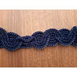 Metri 1 di Passamaneria tessuto blu cm. 1,7
