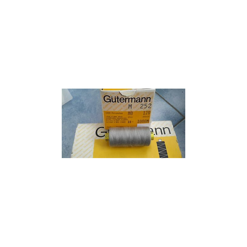 Spoletta filato Gutermann Tilolo No 120 M252 colore grigio chiaro 261 in S