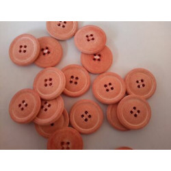 n 10  Bottoni rotondi plastica colore arancio opaco sfumato cm 2,6 a 4 for