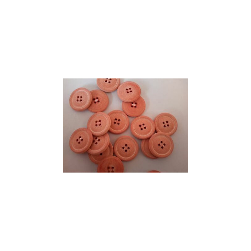 n 10  Bottoni rotondi plastica colore arancio opaco sfumato cm 2,6 a 4 for