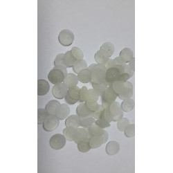 n 10 Bottoni rotondi in plastica morbida colore trasparente cm 1,5 a 2 for