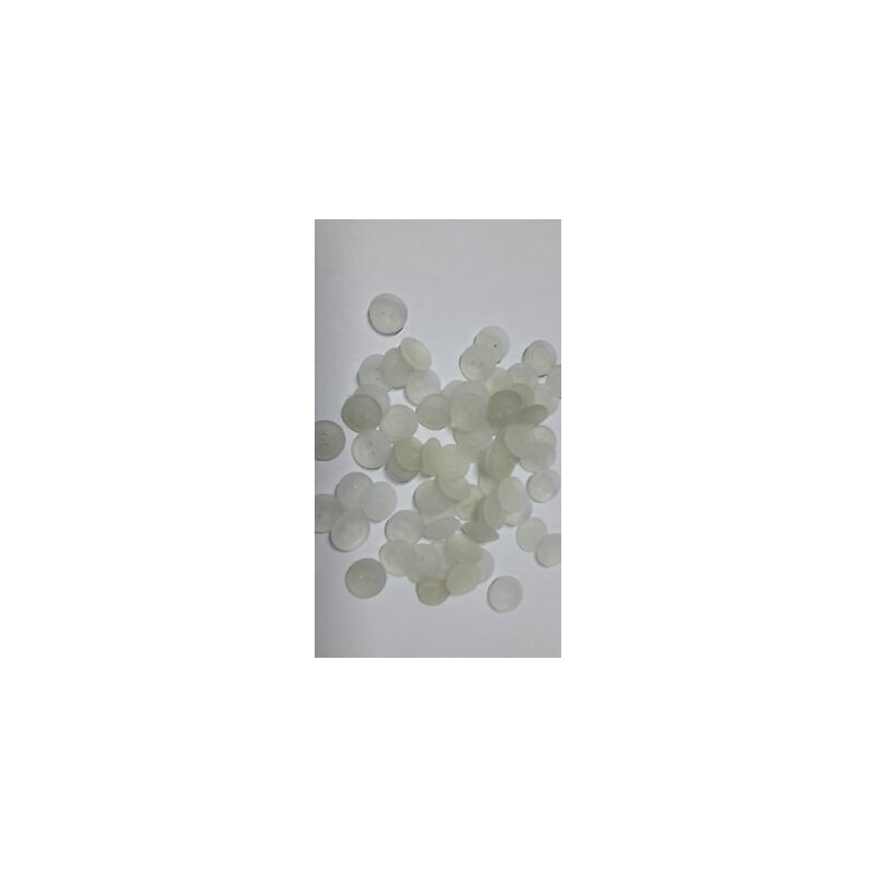 n 10 Bottoni rotondi in plastica morbida colore trasparente cm 1,5 a 2 for