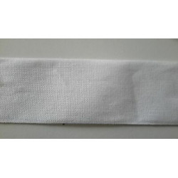 Metri 5 circa fettuccia passamaneria tessuto colore BIANCO cm 5