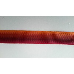 Metri 25 circa fettuccia passamaneria tessuto Gros grain arancio sfumato r