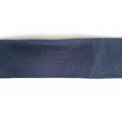 Metri 5 di Passamaneria in tessuto spiga cotone 100% blu alta cm. 4