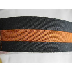 Metri 5 Nastro passamaneria tessuto sintetico nero e arancio cm 3 zaini bo