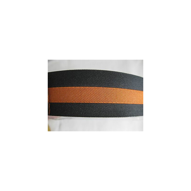Metri 5 Nastro passamaneria tessuto sintetico nero e arancio cm 3 zaini bo