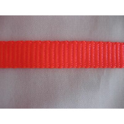 Metri 5 Nastro in nylon intrecciato bratella arancio fluo cm 1,5 zaini bor