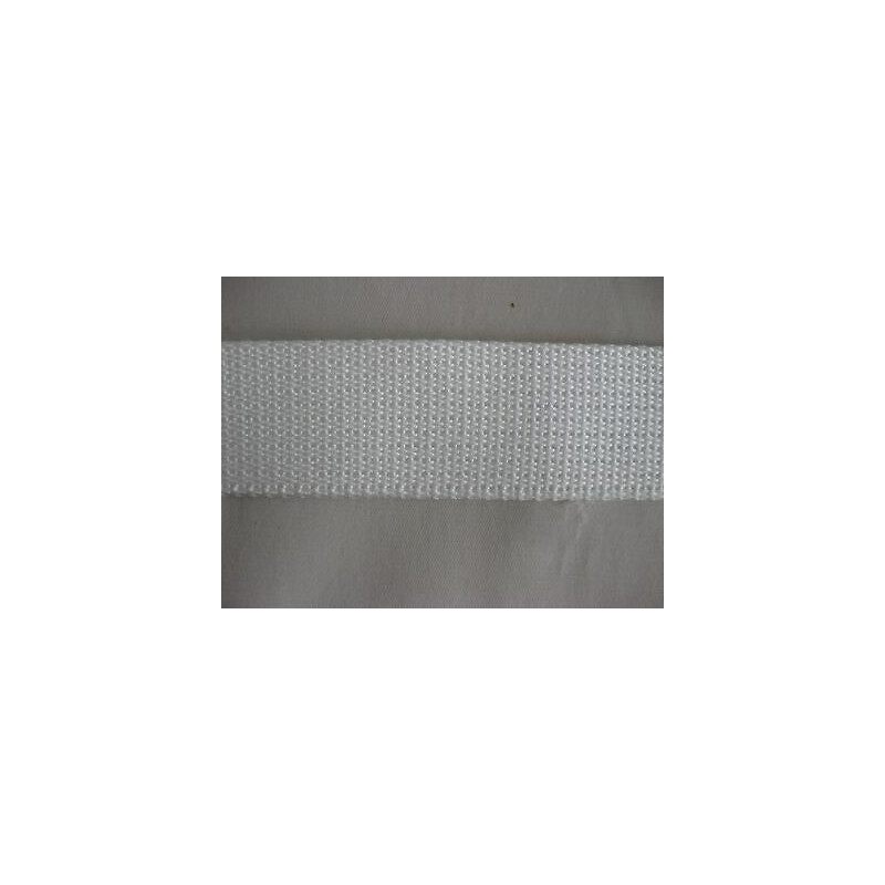 Metri 5 Nastro in nylon intrecciato bratella bianca cm 3,5 zaini borse cin