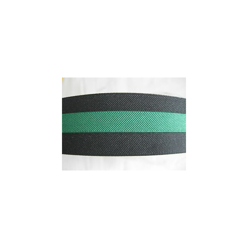Metri 5 Nastro passamaneria tessuto sintetico nero e verde cm 3 zaini bors