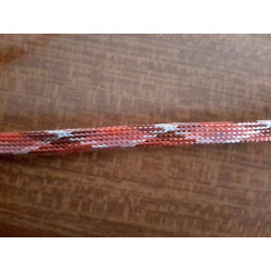 Metri 5 Nastro cordino piatto stringa mm 4 in tessuto multicolore