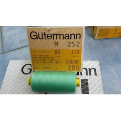 Scatola da 10 Spolette filato Gutermann Tilolo No 120 M252 colore verde b
