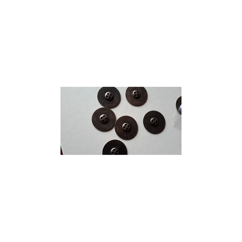 n 7 bottoni rotondi colore ottone anticato cm 3 a 4 fori