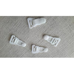 9804) n 4 ganci bianco...