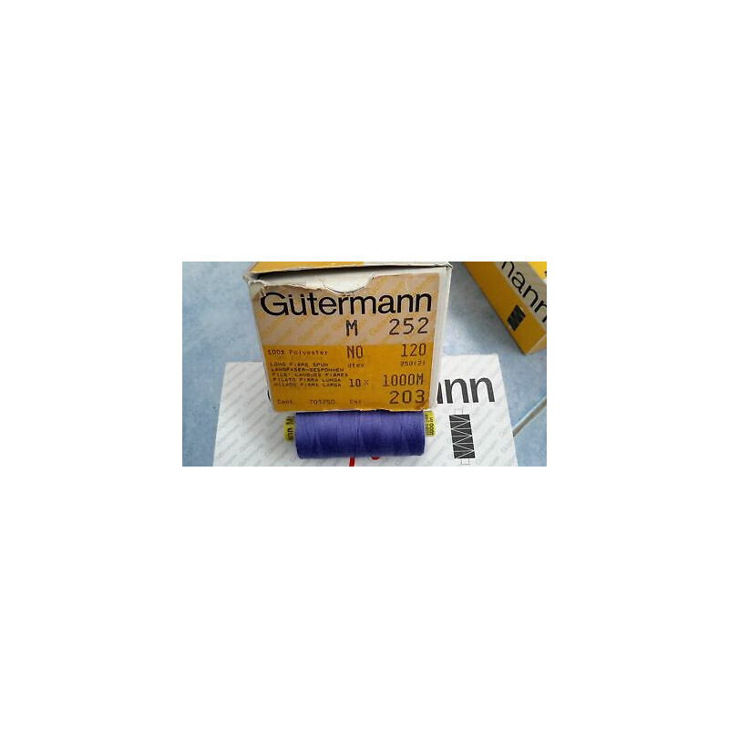 Spoletta filato Gutermann Tilolo No 120 M252 colore violetto 203 in Super 
