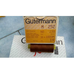 Spoletta filato Gutermann Tilolo No 120 M252 colore marroncino 19 in Super