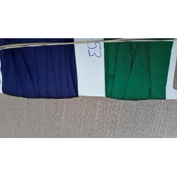 mt 14 circa Nastro in tessuto blu e verde alto mm 10