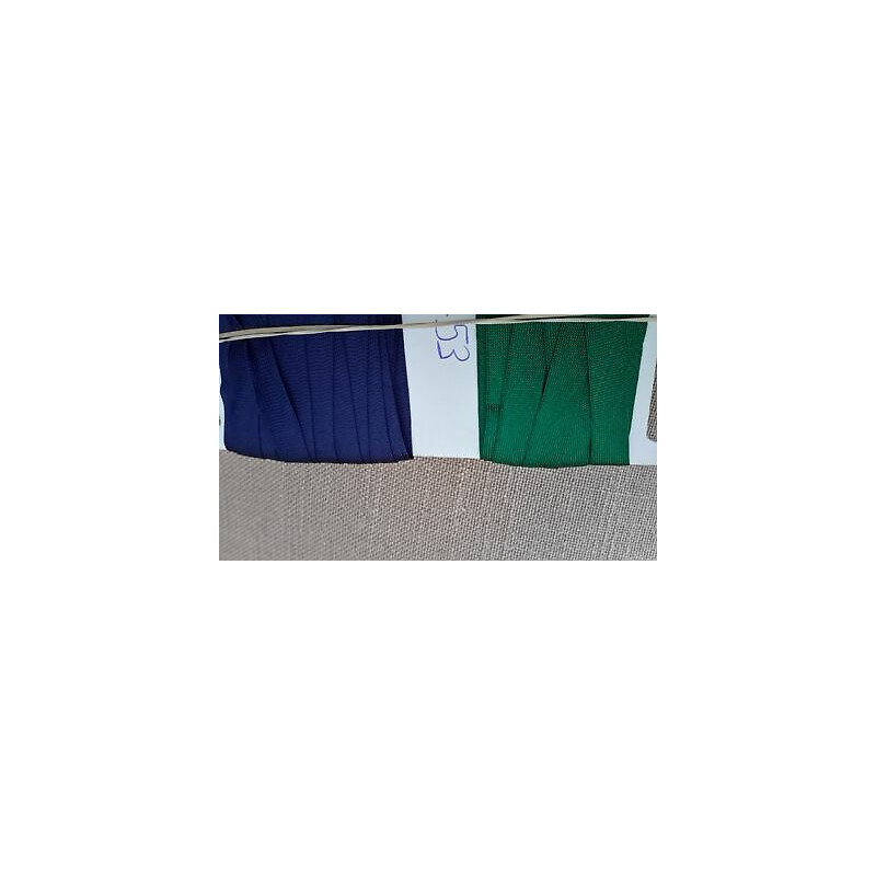 mt 14 circa Nastro in tessuto blu e verde alto mm 10