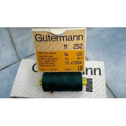 Scatola da 10 Spolette filato Gutermann Tilolo No 120 M252 colore verde s