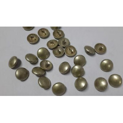 n 10 bottoni rotondi in metallo colore argento anticato cm 1,6 foro dietro