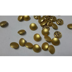 n 10 bottoni rotondi in metallo colore oro opacoi cm 1,5 foro dietro