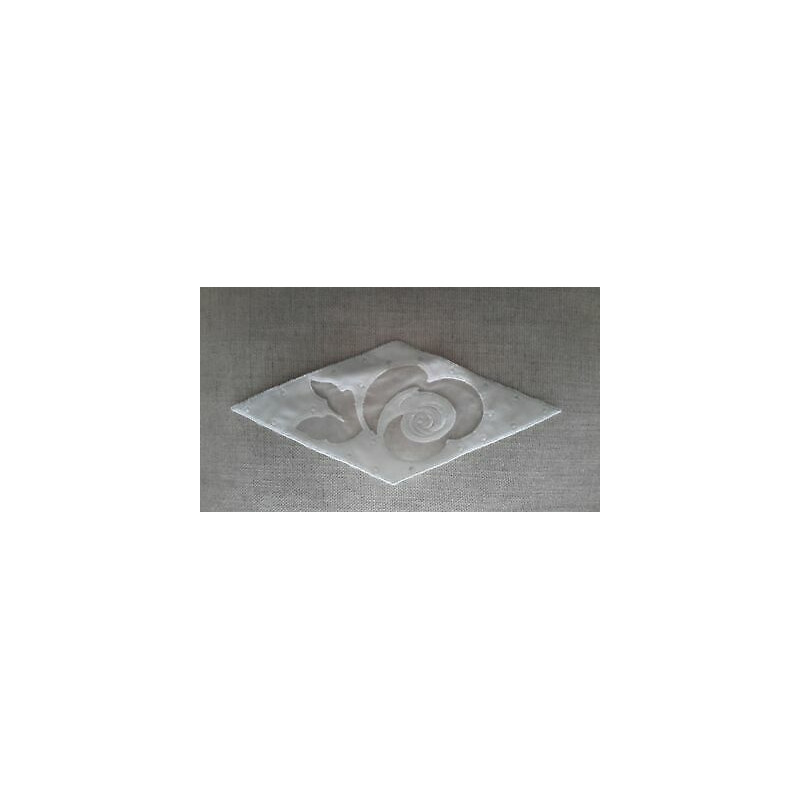 N. 1 Applicazioni decori in tessuto panna dimensioni cm 24x10 cad.
