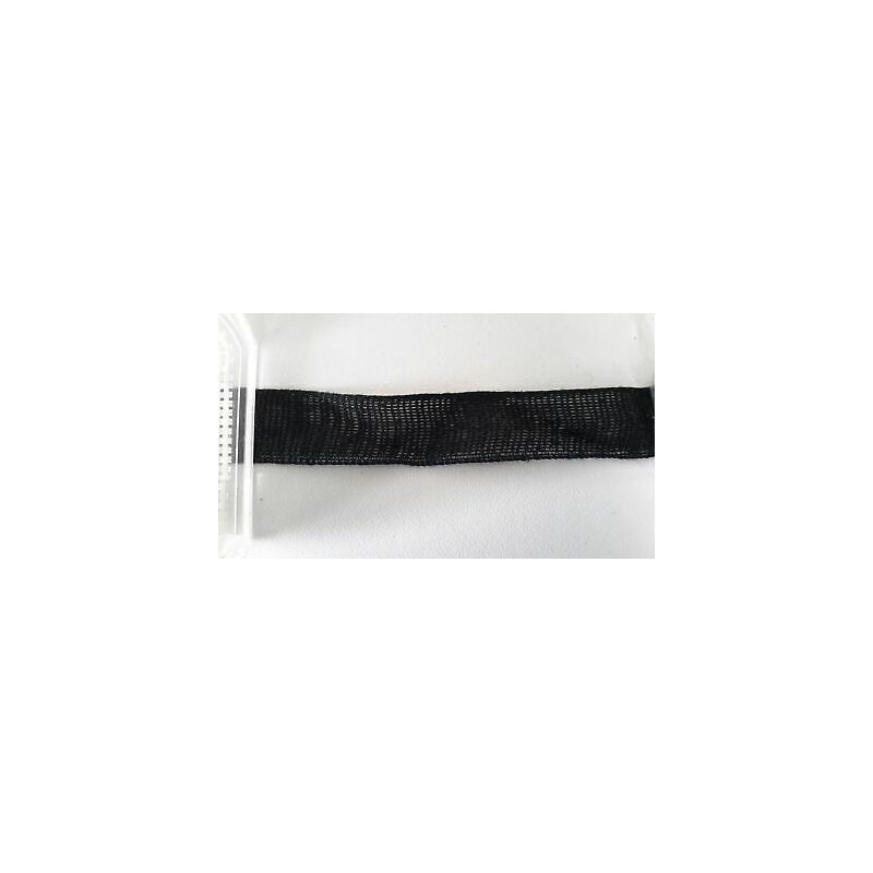 Metri 10 circa fettuccia passamaneria tessuto leggero colore nero cm 1,5