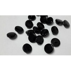 n 10 bottoni rotondi in plastica colore nero cm 2 foro dietro