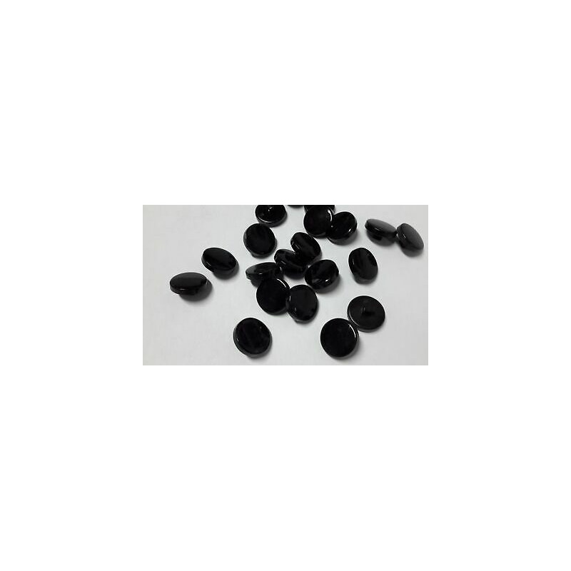 n 10 bottoni rotondi in plastica colore nero cm 2 foro dietro