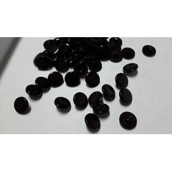 N. 10 Bottoni rotondi in plastica colore marrone foro dietro mm 14 circa