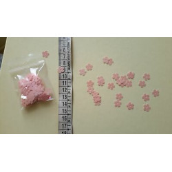 gr. 8 di Paillettes applicazioni a fiore rosa 11 mm circa