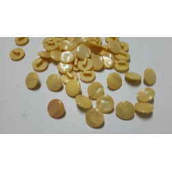 N. 10 Bottoni rotondi in plastica colore arancino foro dietro mm 14 circa