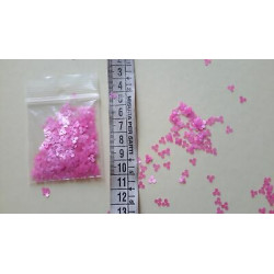 gr. 8 di Paillettes applicazioni a fiore rosa 5 mm circa