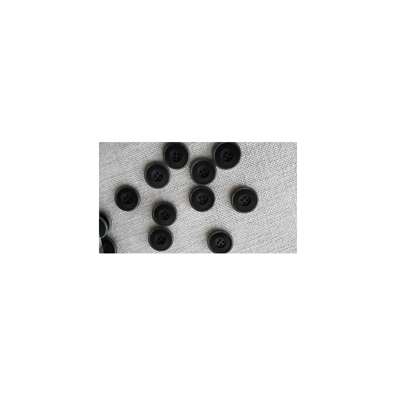 Occasione n. 7 bottoni rotondi 4 fori colore grigio cm 2
