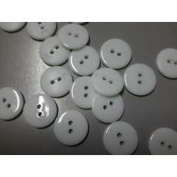 n 10 bottoni rotondi in plastica colore bianco cm 2 a 2 fori