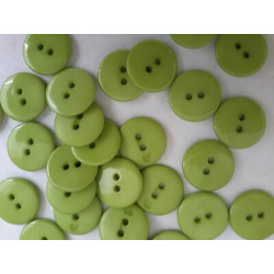 n 30 bottoni rotondi in plastica colore verde cm 2 a 2 fori