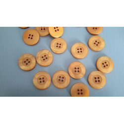 N. 10 Bottoni rotondi in plastica colore arancio 4 fori mm 22 circa